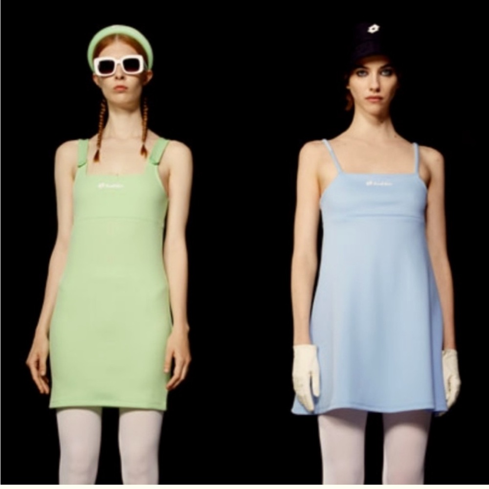 Zara Neon Green‎ Lotto Dress NWT